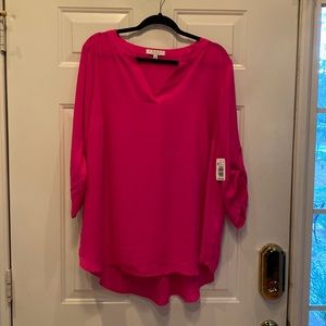 NWT Chaus 2XL hot pink top
